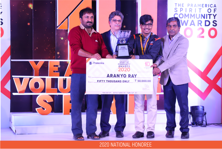 Aranyo Ray Prudential Spirit of Community Awards national honoree