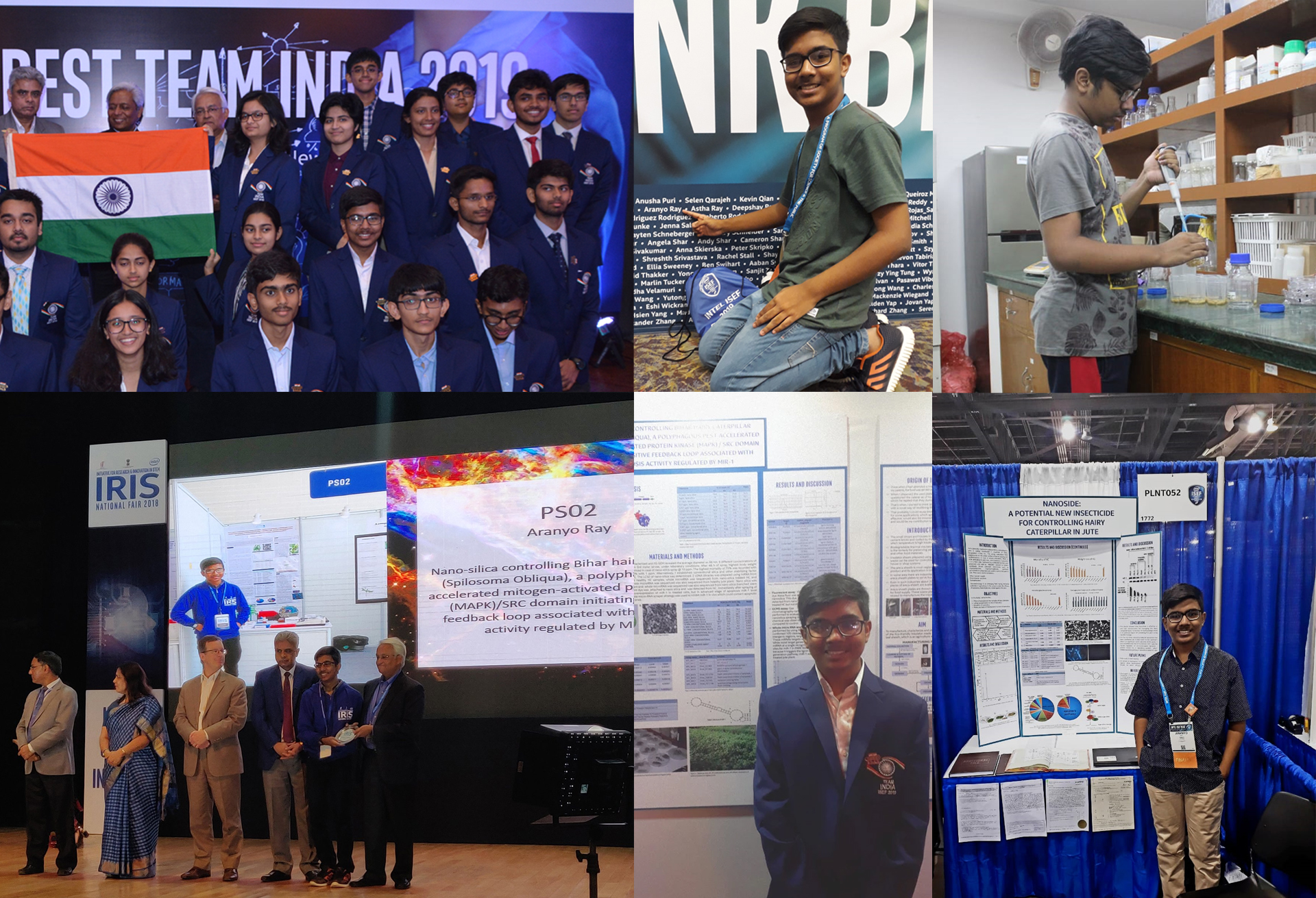 Aranyo Ray NanoCide ISEF winner presenting research